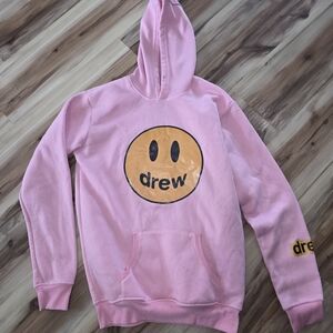 DREW Pink Smiley Hoodie